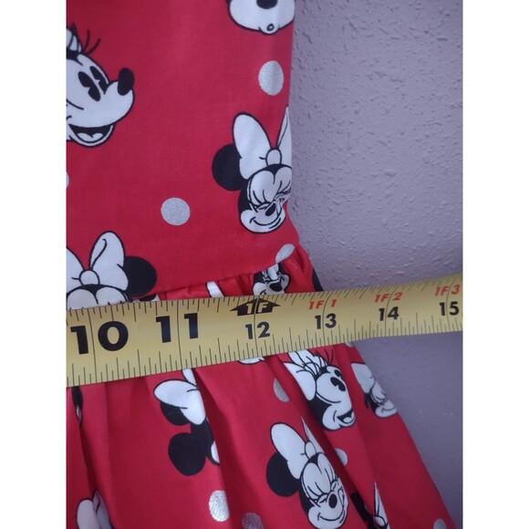 Disney Store Mickey Minnie Mouse Tutu Tulle Red Sleeveless Dress Sz 3 Polka Dot - Picture 11 of 13